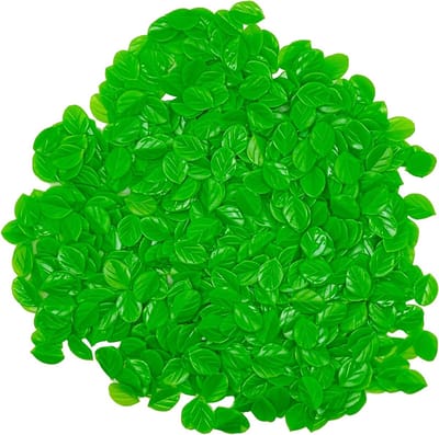 600Pcs Realistische Miniatuur Groene Ovalen Kunstmatige Bladeren voor Mini Huizen en Landschapsdecoratie