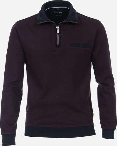 CASA MODA comfort fit schipperstrui - rood-blauw melange