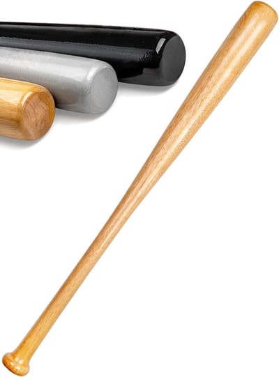 Massieve houten honkbalknuppel - milieuvriendelijk - 76 cm - Houtkleur