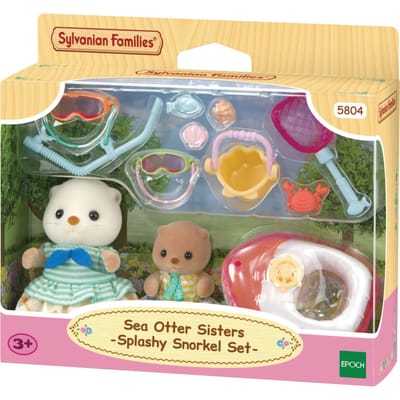 Sylvanian Families Zeeotter zussen Splashy Snorkel set Speelsets