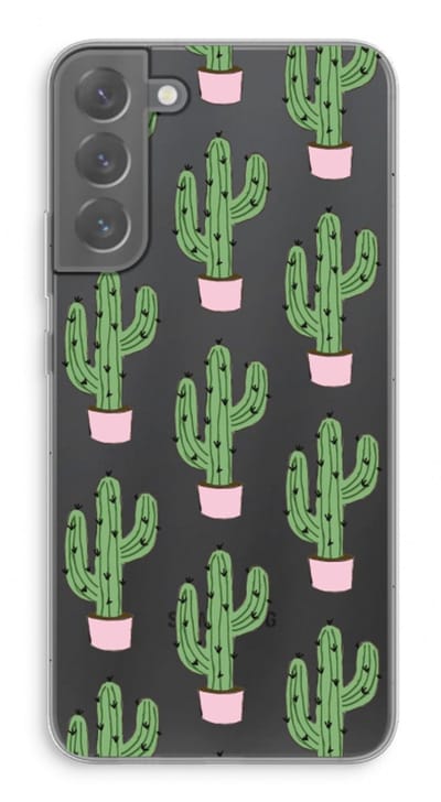 Case Company® - Hoesje geschikt voor Samsung Galaxy S22 Plus hoesje - Cactus Lover - Soft Cover Telefoonhoesje - Bescherming aan alle Kanten en Schermrand