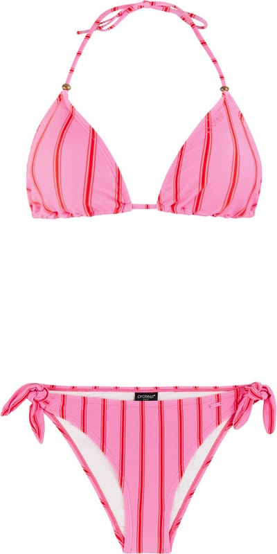 Protest PRTEvans - Triangel bikini set Dames - Koordsluiting - Uitneembare vulling - Normale pasvorm - Medium dekking - Roze