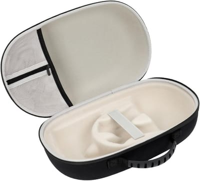 Hoofdtelefoon Opbergtas - Draagbare Beschermhoes - Reizen en Opslag - Hard Shell Bescherming - 37x22.4x16cm - Zwart
