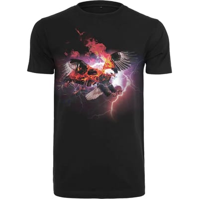 Mister Tee - Eagle Heren T-shirt - S - Zwart