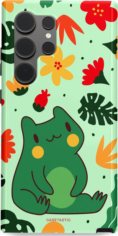 Casetastic Hoesje Geschikt voor Samsung S24 Ultra - Stijlvolle Beschermende Duo-layer Case - Kwaakje