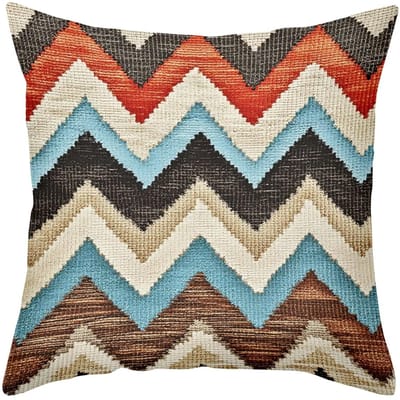 Bohemian Kilim Patroon Kussenhoes Dubbelzijdig 2D Print Rustieke Kussensloop Huis Woonkamer Slaapkamer Bank Warme Sfeer Decor Cadeau Short plush 60*60(CM)-1Pcs