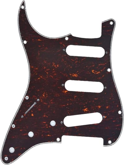 Vintage 62 Stratocaster pickguard met 11 gaten, SSS single-coil pickups en schroeven in rood schildpad-ontwerp voor Fender gitaren