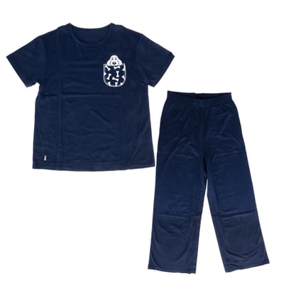 TIAKI Huisdier Pyjama Pet Love maat S, donkerblauwe hond