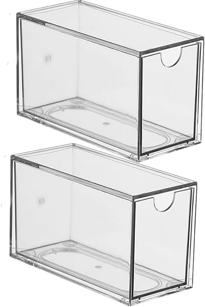 Organiser voor Kantoor, Opbergdozen voor Theezakjes met Lades, Desk Supplies en Theeopslag, 2 Stuks