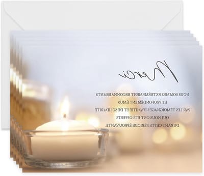 Set van 25 Bedankkaarten met 25 Witte Enveloppen, Condoleancekaarten voor een Begrafenis, Hoogwaardige Matte Papier, Postkaartformaat, Rouwkaarten en Herinneringen