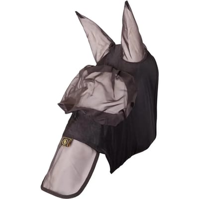 Paarden Anti-Vliegenmasker  met gaas en lycra oren BR Equitation