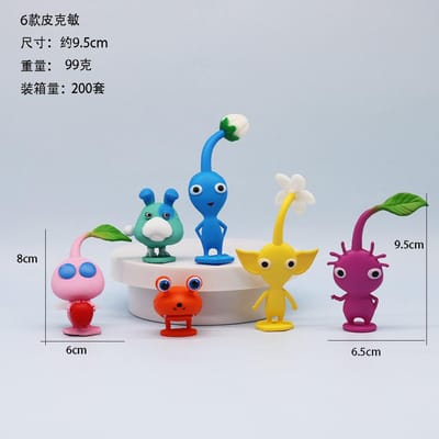 6-12 Stuks/Set Game PIKMIN Anime Figuur Kapitein Olimar PIKMIN PVC Actiefiguur Verzamelfiguur Poppetje Speelgoed Voor Kinderen Kerstcadeaus