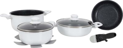 Gimex - Pannenset - Inductie - Wit - 7-Delig