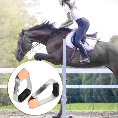 Dailygoody - Western Cowboy Paardrijstijgbeugels - Aluminium Gewatteerd - Duurzaam en Lichtgewicht - Paard Zadel Tack - Ideaal voor Rijliefhebbers - 1