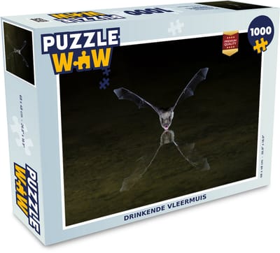 Puzzel Vleermuis - Water - Reflectie - Legpuzzel - Puzzel 1000 stukjes volwassenen