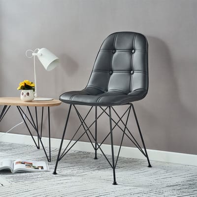 Eetkamerstoelen IMRAN, set van 4 - Zwart
