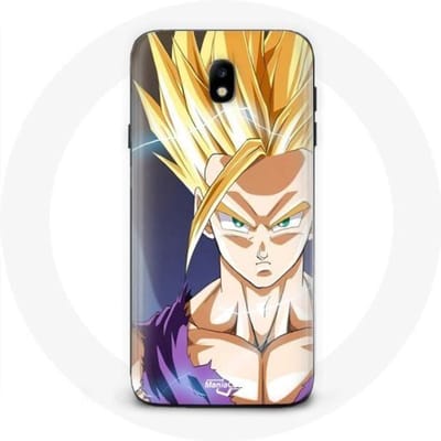 Samsung Galaxy J3 2017 hoesje Manga Dragon Ball Goku boos gezicht