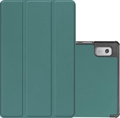 Hoes - Geschikt voor Lenovo Tab M9 - Dun & Stevig - Trifold Bookcase - Hard Cover - Hardcover Book Case - Tablet Hoesje - Donkergroen