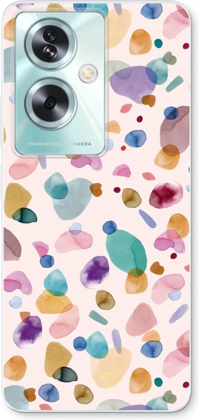 Case Company® - Hoesje geschikt voor Oppo A79 hoesje - Terrazzo Memphis - Soft Cover Telefoonhoesje - Bescherming aan alle Kanten en Schermrand