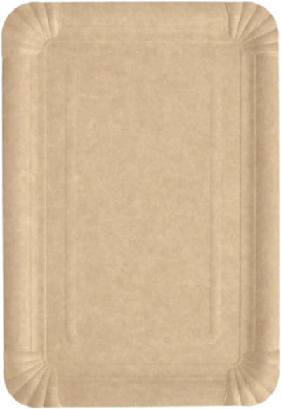 250 Borden, karton pure hoekig 16,5 cm x 23 cm bruin