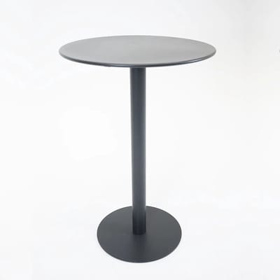 Vita Santo bartafel Ø70 met 2 Porto barstoelen zwart