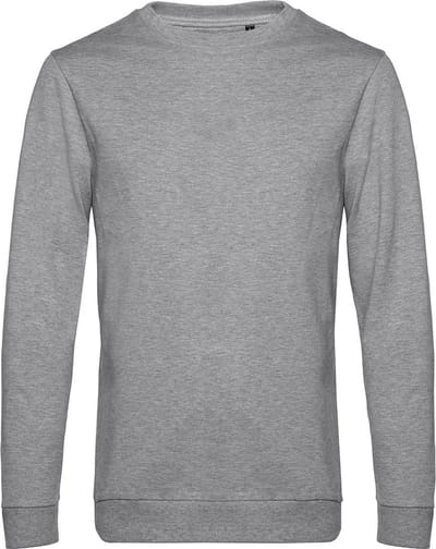 B&C Set-In-Sweater, 280GSM Kleur Heather Grey Maat XXXL