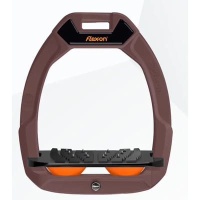 Veilige rijbeugels Hellend Ultra Grip Bruin/Zwart/Oranje Flex-On Safe-On