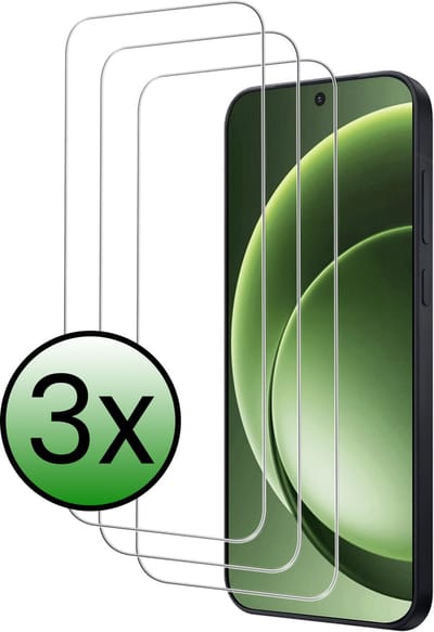 Screenprotector - 3 Stuks Geschikt voor OnePlus 15 - Extra Sterk - Beschermglas - Gehard Glas - Tempered Glass - Screen Protector
