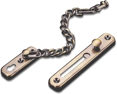 Deurketting Slot - Veiligheidsketting Deur - Extra Beveiliging - Roestvrij Staal - One Size - Goud