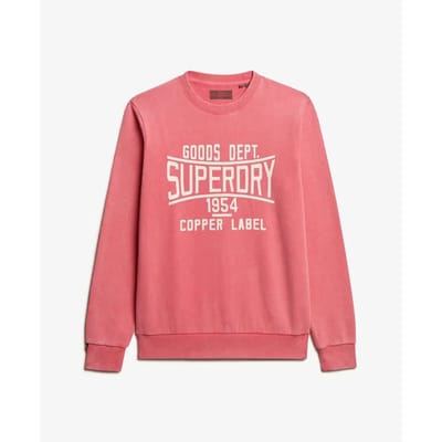 Superdry - Vintage Wash Relaxed sweatshirt met ronde hals - Heren - Truien