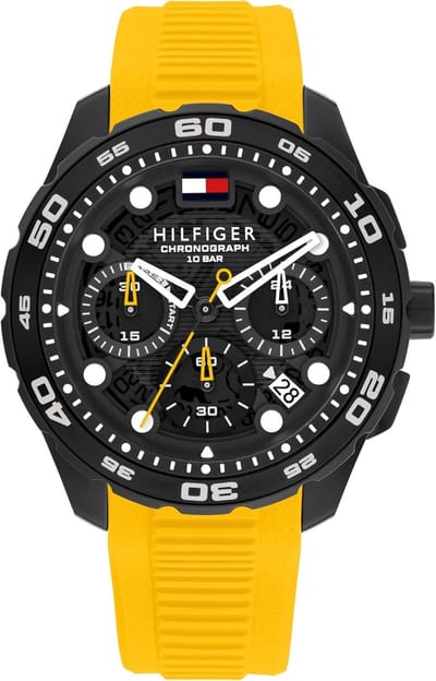 Tommy Hilfiger Regatta 1792235 Horloge - Siliconen - Geel - Ø 44 mm