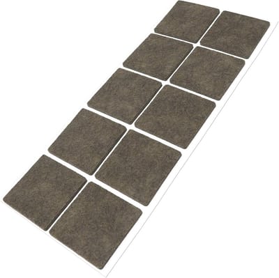 Zelfklevende Viltglijders 10x - Meubel- en Vloerbescherming 45x45 mm