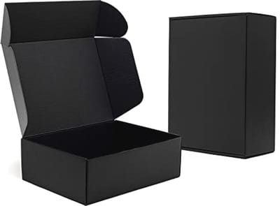 Zwarte Verzenddozen 12x9x4 inch - 20 Stuks Golfkartonnen Dozen voor Kleine Bedrijven en Verpakkingen
