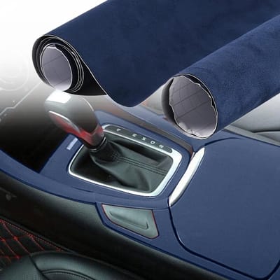 Cosensi - Car Film - Microfibre Fabric - Elegant interieurfilm - Donkerblauw - Zelfklevend - Luxe uitstraling - Geschikt voor auto-interieur - 30 x...