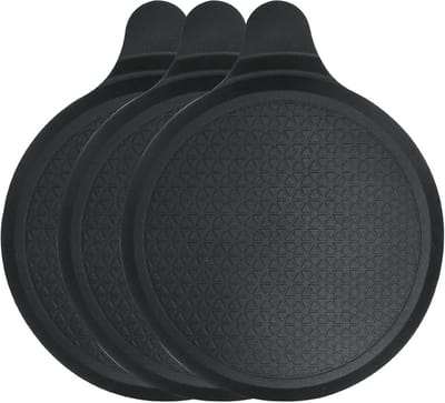 3x Universele Afvoerstop 15 cm voor Douche, Bad en Wastafel - Zwart Rubber - Blokkeert Geurtjes