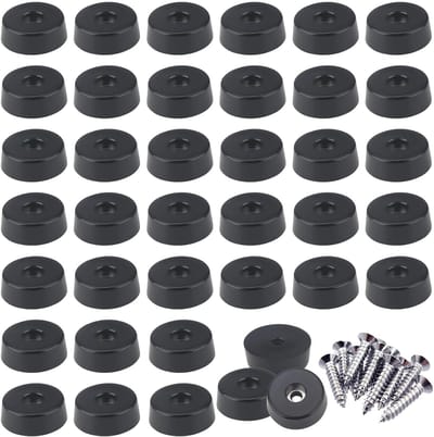 Dailygoods- Meubelpoten Set van 30 - Rubber Meubelglijders - Antislip Voetjes - Schokdemping - Bescherming tegen Krassen - Hoogwaardig Rubber en Roestvrij Staal