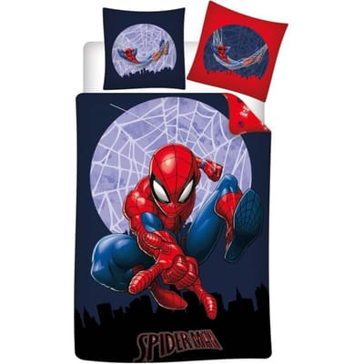 Spiderman Dekbedovertrek spinnenweb polykatoen 140 x 200 cm