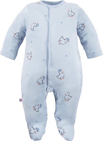 Eevi - Boxpakje/Slaappakje/Pyjama/Onesie - Eendjes - Blauw- Maat 62 - 2 t/m 4 maanden