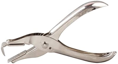 Professionele metalen nietmachine met schaarverwijderaar en nietjesverwijderaar - Zilver