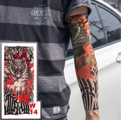 Ardran & Tookar Tattoo Sleeve - Tijger mouw tatoeage voor volwassenen - Unisex