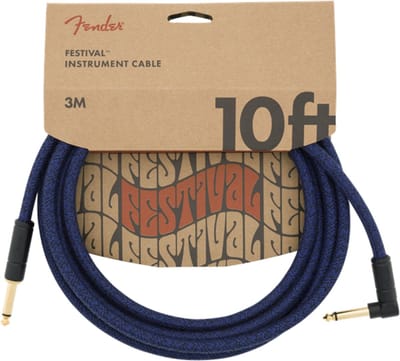 Fender Festival Instrument Cable [S/A] 3m (Blue Dream) - Instrumentenkabel