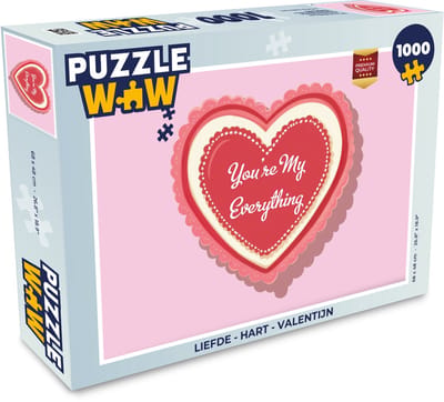 Puzzel Liefde - Hart - Valentijn - Legpuzzel - Puzzel 1000 stukjes volwassenen