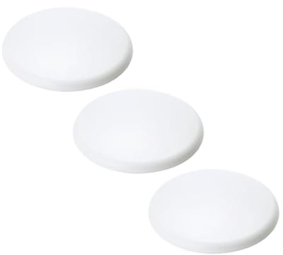Extra platte afdekking voor verdeeldoos - 3 stuks, 135 mm, wit