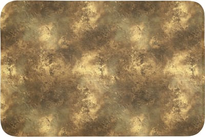 Badmat 90x60 cm - Antislip - Antiek - Metaallook - Goud - Badmatten voor badkamer - Badkamermat - Douchemat - Badkamer mat