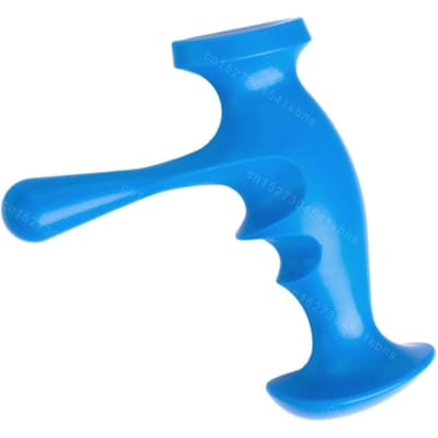 T-vormige Handmatige Massagestick Voor Diep Weefsel Triggerpoint Verlichting Spierontspanning Lichaamspijn Vermoeidheid Duim Vingerdruk blauw