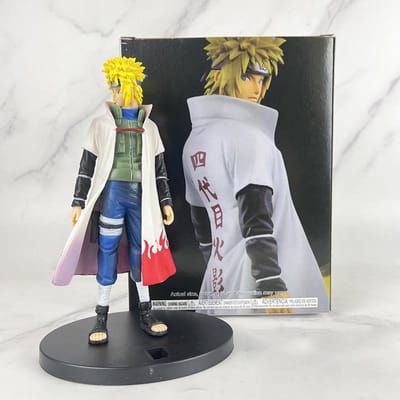 20cm Bandai Naruto Anime Model Shippuden Uchiha Sasuke Hatake Kakashi Namikaze Minato Actiefiguur Set Model Speelgoed Cadeaus