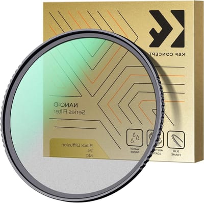 Nano-D Series Black-Mist 1/4 Filter 58mm - Optisch Glas met 24-laags Nano-coating voor Video-opnames en Portretfotografie