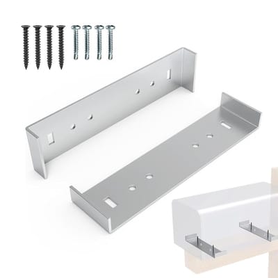 Brievenbus Montagebeugel - Postbox Bevestiging - Brievenbus Beveiligen - Heavy-Duty Aluminium Constructie - 7.7x2 Inch - Zilver