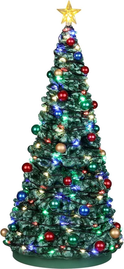 Lemax - 'Outdoor Holiday Tree' - Verlichte boom - Exclusief adapter (werkt ook op batterijen)