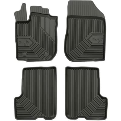 Frogum - Dacia Logan II 2013-2020 - Rubberen automatten No.77 - 4 stuks - TPE Materiaal - 4 cm Hoge Rand